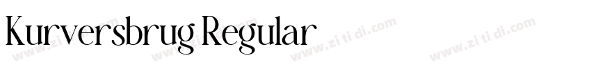 Kurversbrug Regular字体转换
